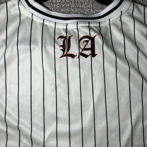 Primark Los Angeles Striped Jersey - Black and White - Picture 4 of 4